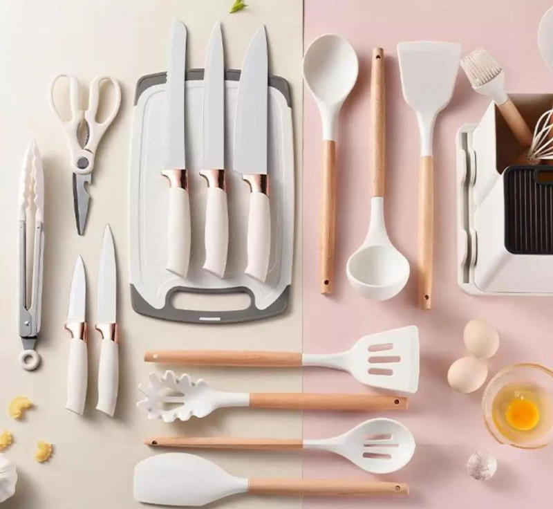 Kit de Cozinha 19 Peças de Silicone Premium